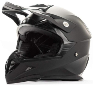 Шлем мото кроссовый HIZER 615 (L) matt black (11520)