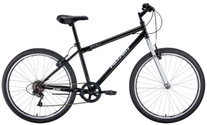 Велосипед ALTAIR 26" MTB HT 1,0 (7 ск., рост 17", хард) черный/серый