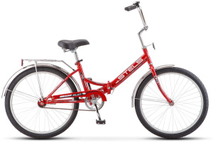 Велосипед STELS 24" Pilot 710 (1 ск., сталь, складн.) красный