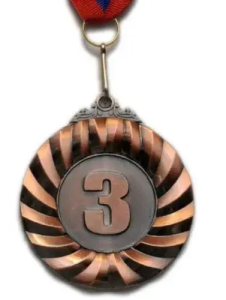 Медаль Е03-3, 3 место. Диаметр 6,5 см
