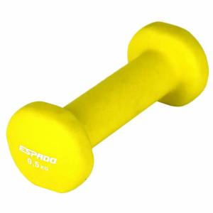 Гантель для фитнеса ESPADO ES1115, 0.5 кг, желтый, неопрен