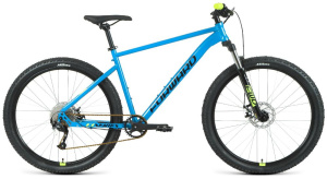 Велосипед FORWARD 27,5" SPORTING XX (9 ск., рост 17", хард. сталь) синий/желтый