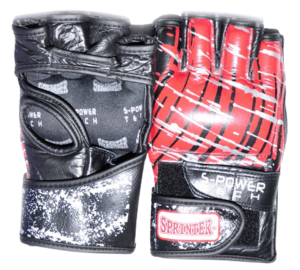 Перчатки для рукопашного боя SPRINTER. Размер XL. Цвет: чёрный/красный (3619)