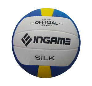 Мяч в/б INGAME SILK ING-225 белый/синий/желтый