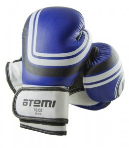 Перчатки боксерские ATEMI LTB-16101, цвет синий, р. S/M,  8  унций