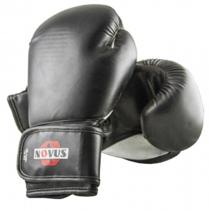 Перчатки боксерские NOVUS LTB-16301 черный, 12 унций, р. S/M