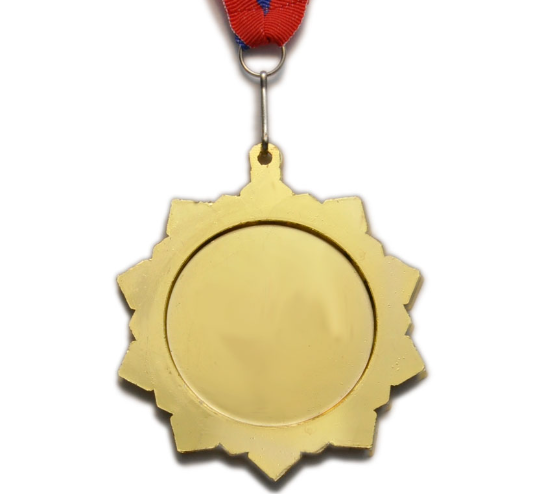 Медаль 5706-1 "Россия" 1место ЗОЛОТО, диаметр 7,5 см, длина ленты 44 см