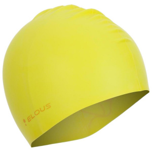 Шапочка для плавания ELOUSE EL009, силиконовая, желтая