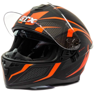 Шлем мото интеграл GTX 5672 (XL) черный/серый/красный (14487)