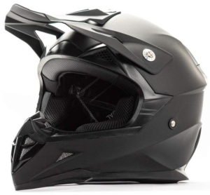 Шлем мото кроссовый HIZER 615 (M) matt black (11519)