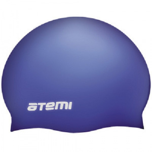 Шапочка для плавания ATEMI DC505 силикон (массаж.) синий