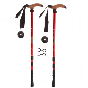Палки для скандинавской ходьбы ONLYTOP 135 см, 4 секции (2579488)