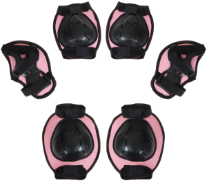 Защита роликовая ONLYTOP OT-2015, р. S, цвет розовый (134223)