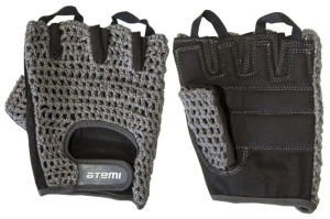 Перчатки для фитнеса ATEMI AFG-01, цв. серый, р. S
