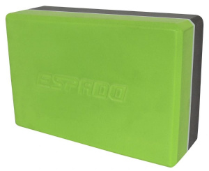 Блок для занятий йогой ESPADO ES2722 серый/зеленый