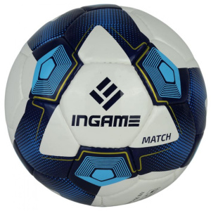 Мяч ф/б INGAME MATCH BALL IFB-135 сине-белый