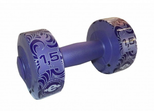 Гантель для фитнеса Sport Elite ES-0375 1,5кг (пласт. корпус) фиолетовый