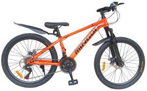 Велосипед MINGDI 24" 638 (24 ск., хард, сталь) оранжевый