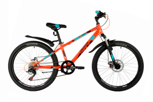 Велосипед NOVATRACK 24" EXTREME (6 ск. хард., алюм.) оранжевый