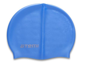 Шапочка для плавания ATEMI DC501 силикон (массаж.)голубая