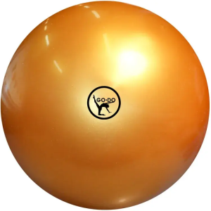 Мяч для художественной гимнастики однотонный GO DO, d-15 см, золото.
