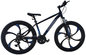 Велосипед KERAMBIT 26" KSL (21ск., хард., сталь, литые диски) черный/синий