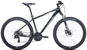 Велосипед FORWARD 27,5" APACHE 2.0 (21 ск., рост 17", хард.) черный/серый