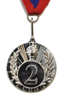 Медаль 1702-2 "Факел", 2 место. Диаметр 5 см