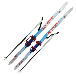 Комплект лыжный детский КОМБИ 130, с палками
