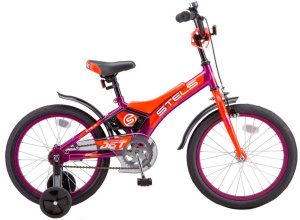 Велосипед STELS 16" JET (1 ск.,рост. 9", хард, сталь) фиолетовый/оранжевый