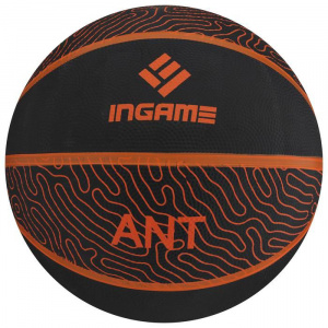 Мяч б/б INGAME ANT №7 черный/оранжевый
