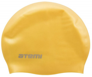 Шапочка для плавания ATEMI SC307 силикон, желтая