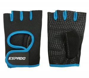 Перчатки для фитнеса ESPADO ESD001, черный/синий, р. XS
