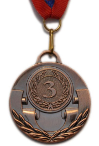 Медаль 507-3 "Россия"  3 место. Диаметр 5 см, длина ленты 44 см