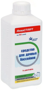 Средство для бассейнов АКВАСТАРТ RP003 Чистая среда, без хлора, 1л (против цветения)