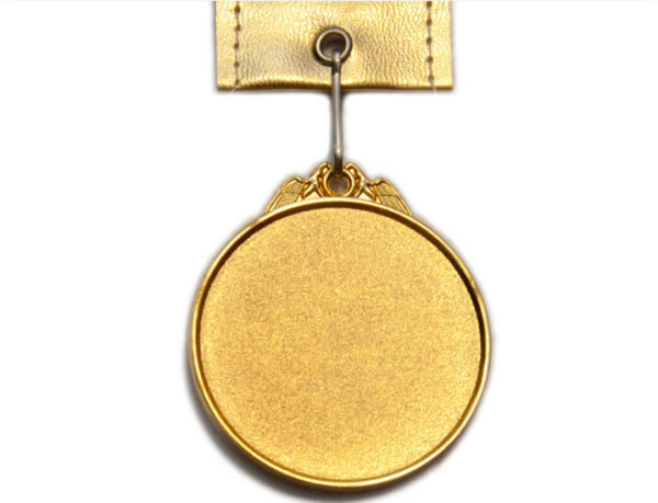 Медаль "Волейбол" с лентой большая. Диаметр 6,5 см, длина ленты 46 см
