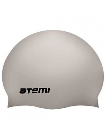 Шапочка для плавания ATEMI TC408 тонкий силикон, серебро