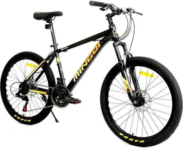 Велосипед MINGDI 24" 625 (21 ск., хард, сталь) черный/желтый
