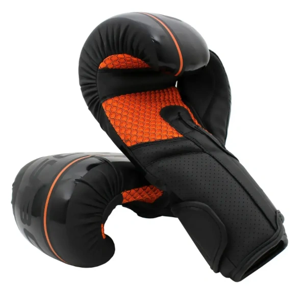 Перчатки боксерские BOYBO B-Series BBG400 флекс, черный/оранжевый , р-р, 10 OZ