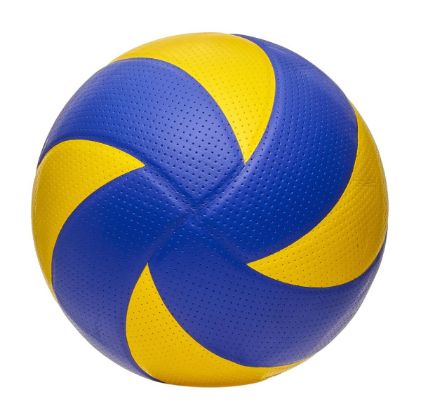 Мяч в/б ATEMI TORNADO, синт. кожа PVC,  желт- син
