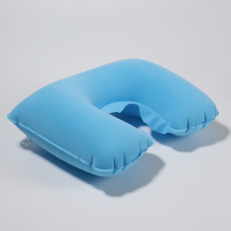 Подушка надувная ONLYTOP 38х24см, цв. голубой (135634)