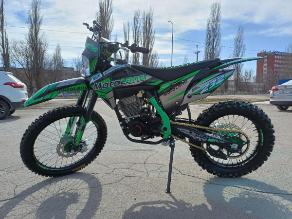Мотоцикл Кросс Motoland XT300 HS (175FMM) (BB-300cc) зеленый *5