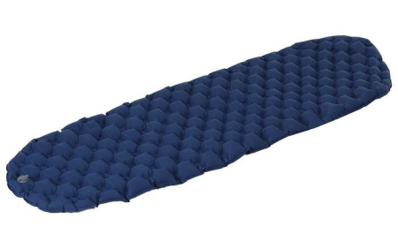Коврик туристический MACLAY надувной 190х58х5 см, цв. синий (7688629)