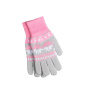 Перчатки зимние KAFTAN "Скандинавия" р-р 19, серый/розовый (4444761)