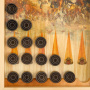Игра настольная 3 в 1 БОРОДИНО 50х50см (шахматы деревянные, шахматы формовые, шашки, нарды)