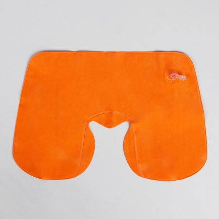 Подушка надувная ONLYTOP 38х24см, цв. оранжевый (135633)