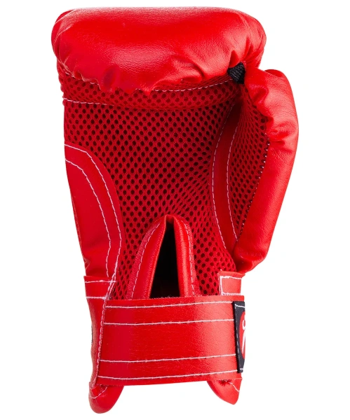 Набор боксерский детский RUSCOsport (перчатки 4 ун., к/з + мешок) красный