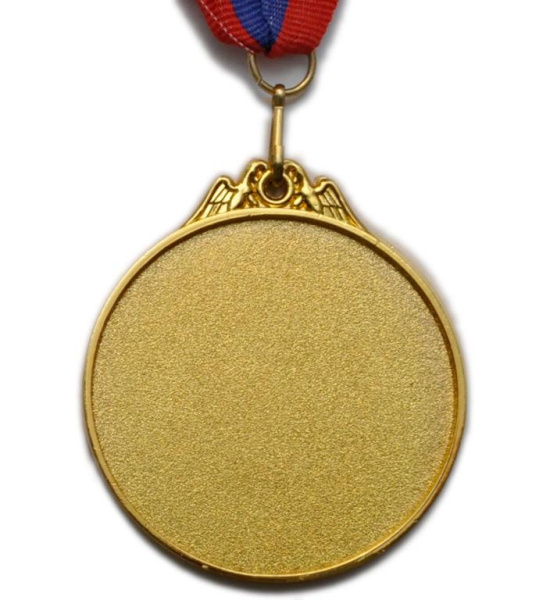 Медаль PF-1 наградная с лентой, d - 65мм (цвет золото)
