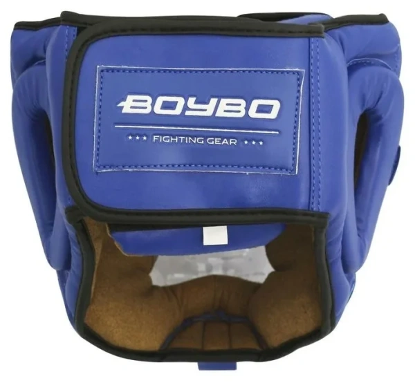 Шлем боксерский с пластиковым забралом BOYBO Flexy BP2006 синий р.XL