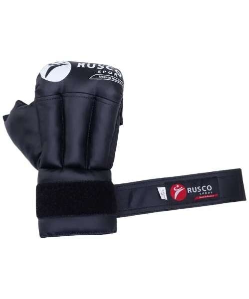 Перчатки для рукопашного боя RUSCOsport, к/з, черные. Oz 8